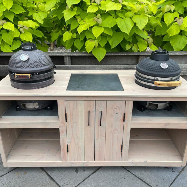 BBQ Meubel Voor Kamado En Weber Houten BBQ Tafel